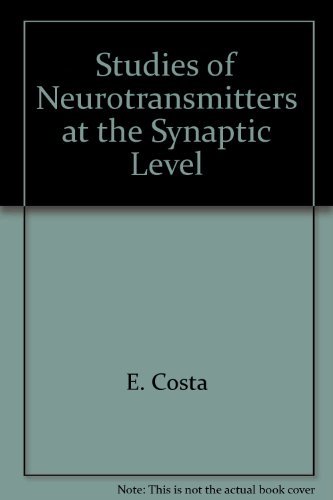 Imagen de archivo de Studies of Neurotransmitters at the Synaptic Level a la venta por Better World Books: West