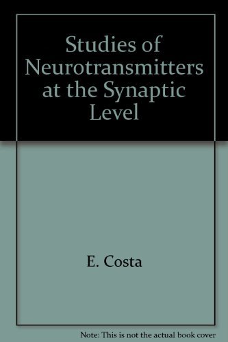 Stock image for Studies of Neurotransmitters at the Synaptic Level for sale by Better World Books: West
