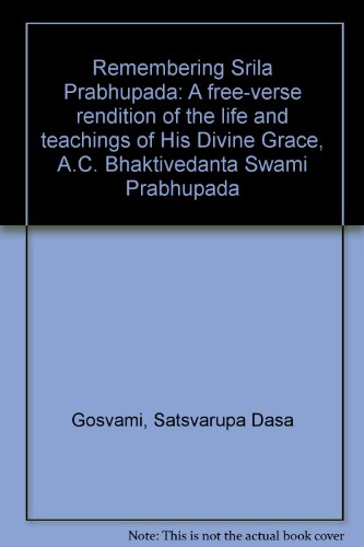 Remembering Srila Prabhupada