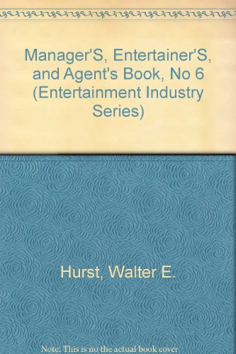 Stock image for Manager'S, Entertainer'S, and Agent's Book, No 6 for sale by Robinson Street Books, IOBA