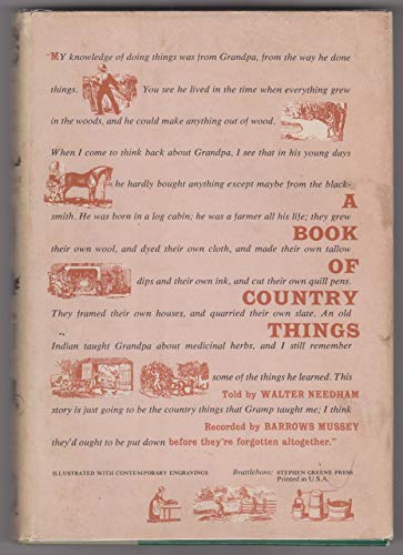 Stock image for A Book of Country Things for sale by Hawking Books