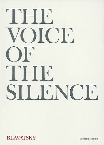 Imagen de archivo de The Voice of the Silence (Verbatim Edition) a la venta por Avol's Books LLC