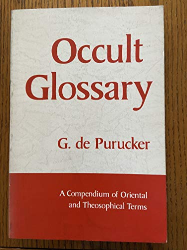 Beispielbild fr Occult Glossary zum Verkauf von WeBuyBooks