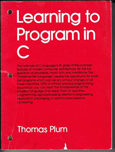 Learning to program in C