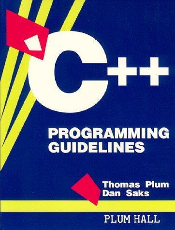 Imagen de archivo de C++ Programming Guidelines a la venta por dsmbooks