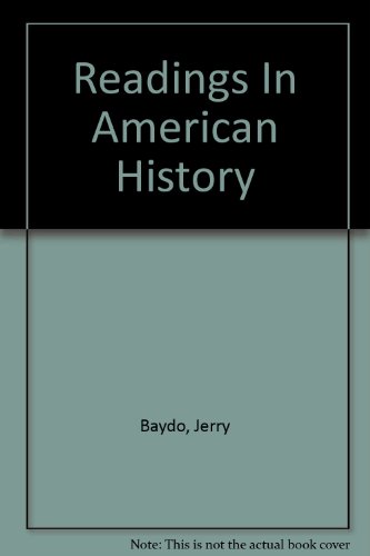 Imagen de archivo de Readings In American History a la venta por -OnTimeBooks-