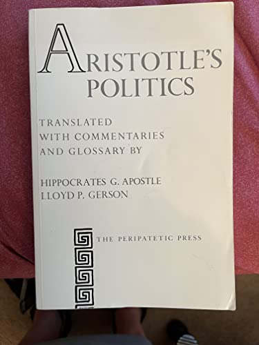 Stock image for Aristotle's Politics for sale by Nelsons Books