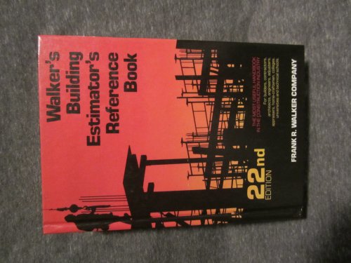 Imagen de archivo de The Building Estimator's Reference Book a la venta por gearbooks