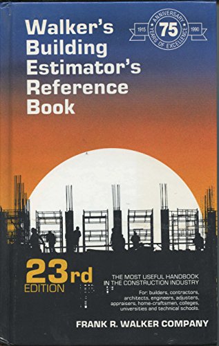 Stock image for Walker's Building Estimator's Reference Book for sale by Your Online Bookstore