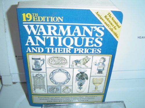 Beispielbild fr Warman's Antiques and Their Prices, 19th Edition zum Verkauf von Wonder Book