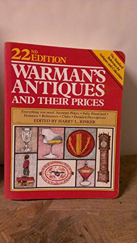 Imagen de archivo de Warman's Antiques and Their Prices : The Standard Reference for Antiques and Collectibles a la venta por Better World Books