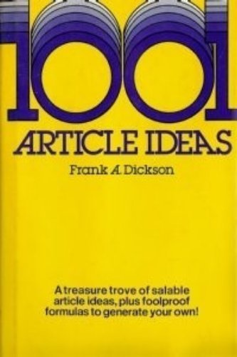 Beispielbild fr One Thousand One Article Ideas zum Verkauf von Better World Books