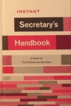 Beispielbild fr Instant Secretary's Handbook zum Verkauf von Wonder Book