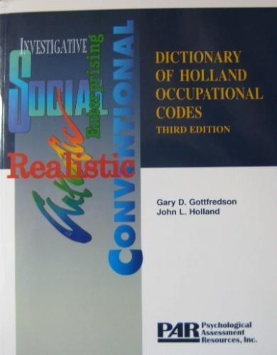 Stock image for Dictionary of Holland Occupational Codes for sale by ThriftBooks-Dallas