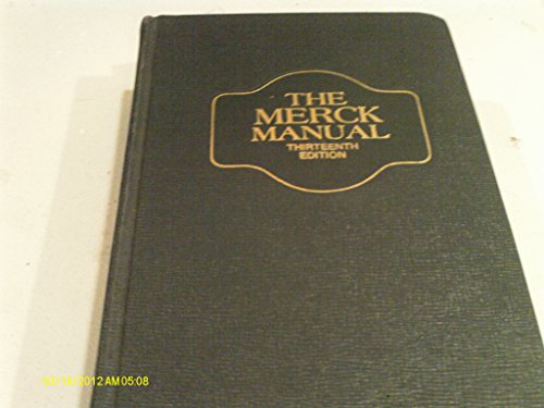 9780911910025: The Manual Merck of diagnosis and therapy. 13th ed.