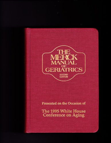 Stock image for The Merck Manual of Geriatrics for sale by Anybook Ltd.