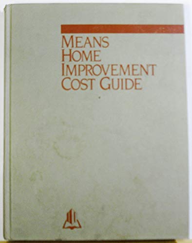 Beispielbild fr Means Home Improvement Cost Guide zum Verkauf von Bingo Used Books