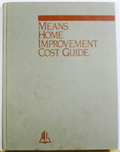 Imagen de archivo de Means Home Improvement Cost Guide a la venta por Bingo Used Books