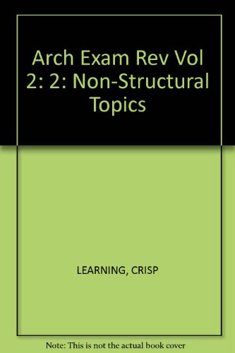 Stock image for Architecture Exam Review Vol. 2 : Non-Structural Topics for sale by Better World Books