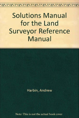 9780912045115: Solutions Manual for the Land Surveyor Reference Manual