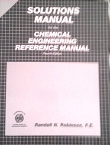 Stock image for Solutions Manual for the Chemical Engineering Reference Manual for sale by GoldBooks
