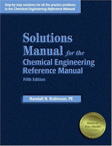 9780912045931: Solutions Manual for the Chemical Engineering Reference Manual