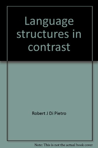 Beispielbild fr Language Structures in Contrast zum Verkauf von Better World Books