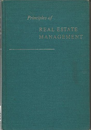 9780912104072: Principles of real estate management