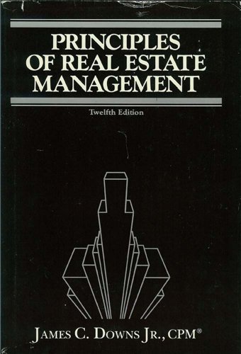 Imagen de archivo de Principles of Real Estate Management a la venta por Oddball Books