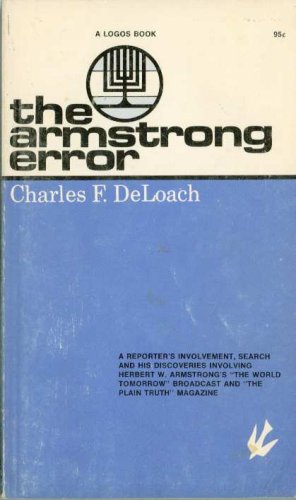 Beispielbild fr The Armstrong Error zum Verkauf von Better World Books