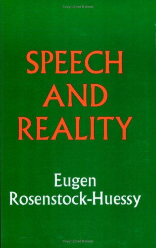 9780912148021: Speech and Reality