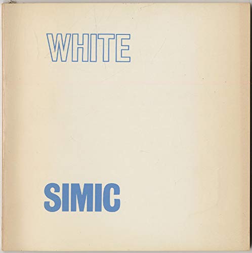 White (9780912284255) by Simic, Charles