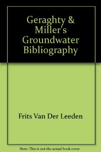 Beispielbild fr Groundwater Bibliography zum Verkauf von Better World Books: West