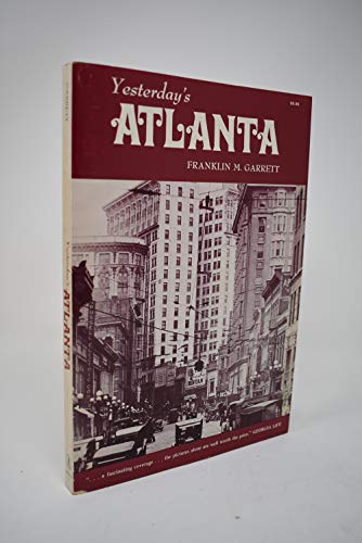 Beispielbild fr Yesterday's Atlanta (Seemann's historic cities series) zum Verkauf von Wonder Book