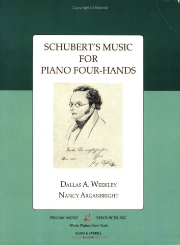 Beispielbild fr Schubert's Music for Piano Four-Hands zum Verkauf von Better World Books