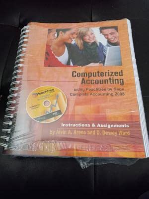 Imagen de archivo de Computerized Accounting, using Peachtree by Sage: Complete Accounting 2008 a la venta por a2zbooks