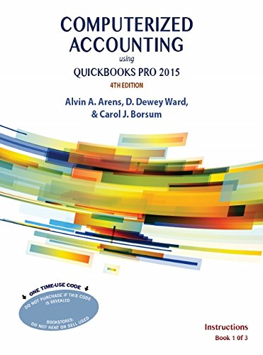 Beispielbild fr Computerized Accounting Using QuickBooks Pro 2015 zum Verkauf von Better World Books