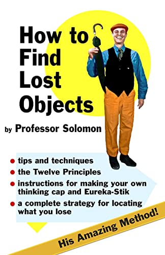 Beispielbild fr How to Find Lost Objects zum Verkauf von AwesomeBooks