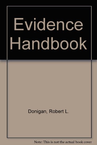 Imagen de archivo de Evidence Handbook [for Police, The] : 1980 Edition a la venta por Clausen Books, RMABA