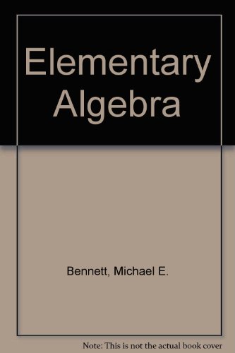 Stock image for Elementary Algebra for sale by Irish Booksellers