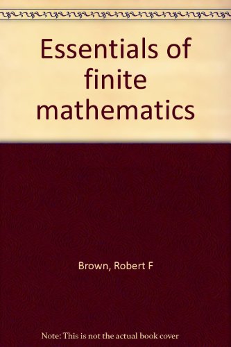 9780912675770: Essentials of finite mathematics