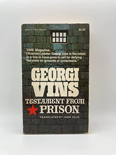 Stock image for Testament From Prison for sale by Gulf Coast Books