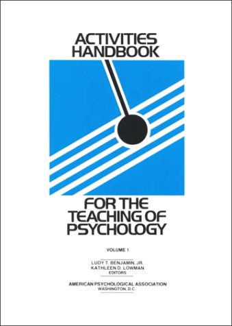 Imagen de archivo de Activities Handbook for the Teaching of Psychology (Volume 1) a la venta por Anybook.com