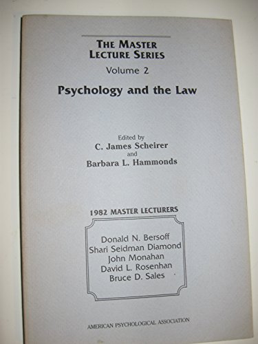 Stock image for Psychology and the Law (Master Lecture Series) for sale by HPB-Red