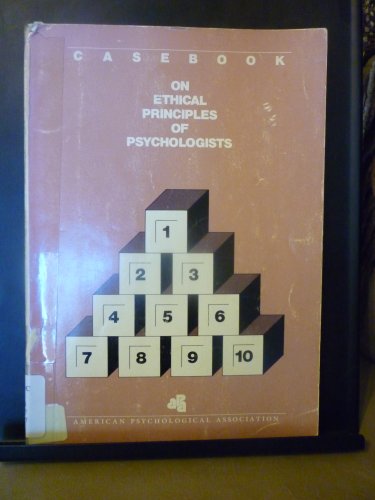 Imagen de archivo de Casebook on Ethical Principles of Psychologists a la venta por BooksRun
