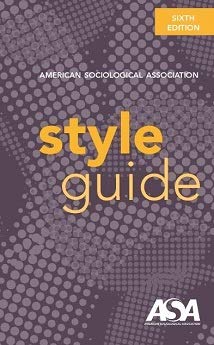 Beispielbild fr American Sociological Association Style Guide zum Verkauf von Better World Books