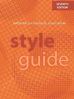Beispielbild fr American Sociological Association Style Guide zum Verkauf von Wonder Book
