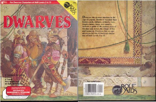 Stock image for Dwarves (Role Aids / Advanced Dungeons Dragons) for sale by Wizard Books