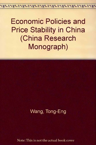 Imagen de archivo de Economic Policies and Price Stability in China a la venta por All Asia Books