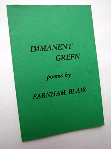 Beispielbild fr Immanent Green zum Verkauf von Robinson Street Books, IOBA